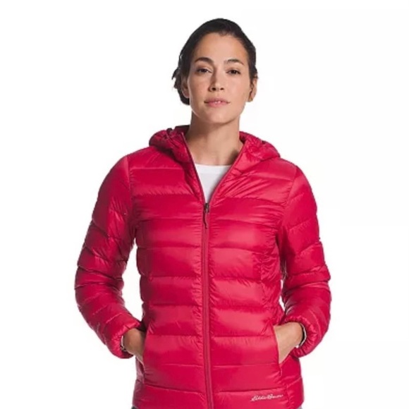 6.99 shipping Eddie Bauer, red winter jacket, hoodie, size 2 XL - Picture 1 of 13